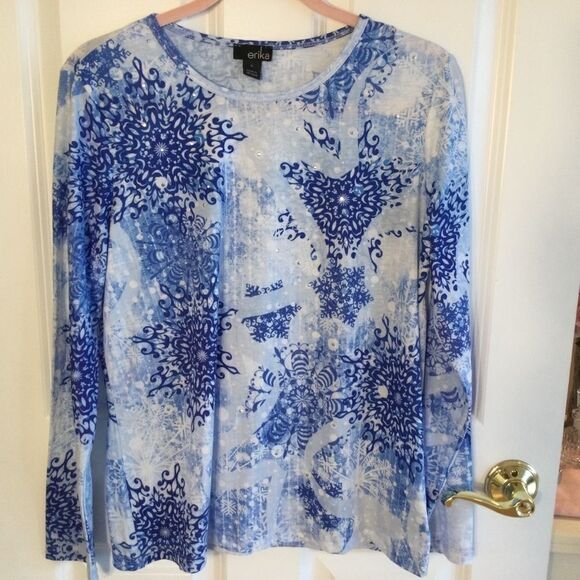 SALE. 2/$30.  NWOT. Erika L/S Knit Tee in Women’s Sz M - Picture 2 of 9
